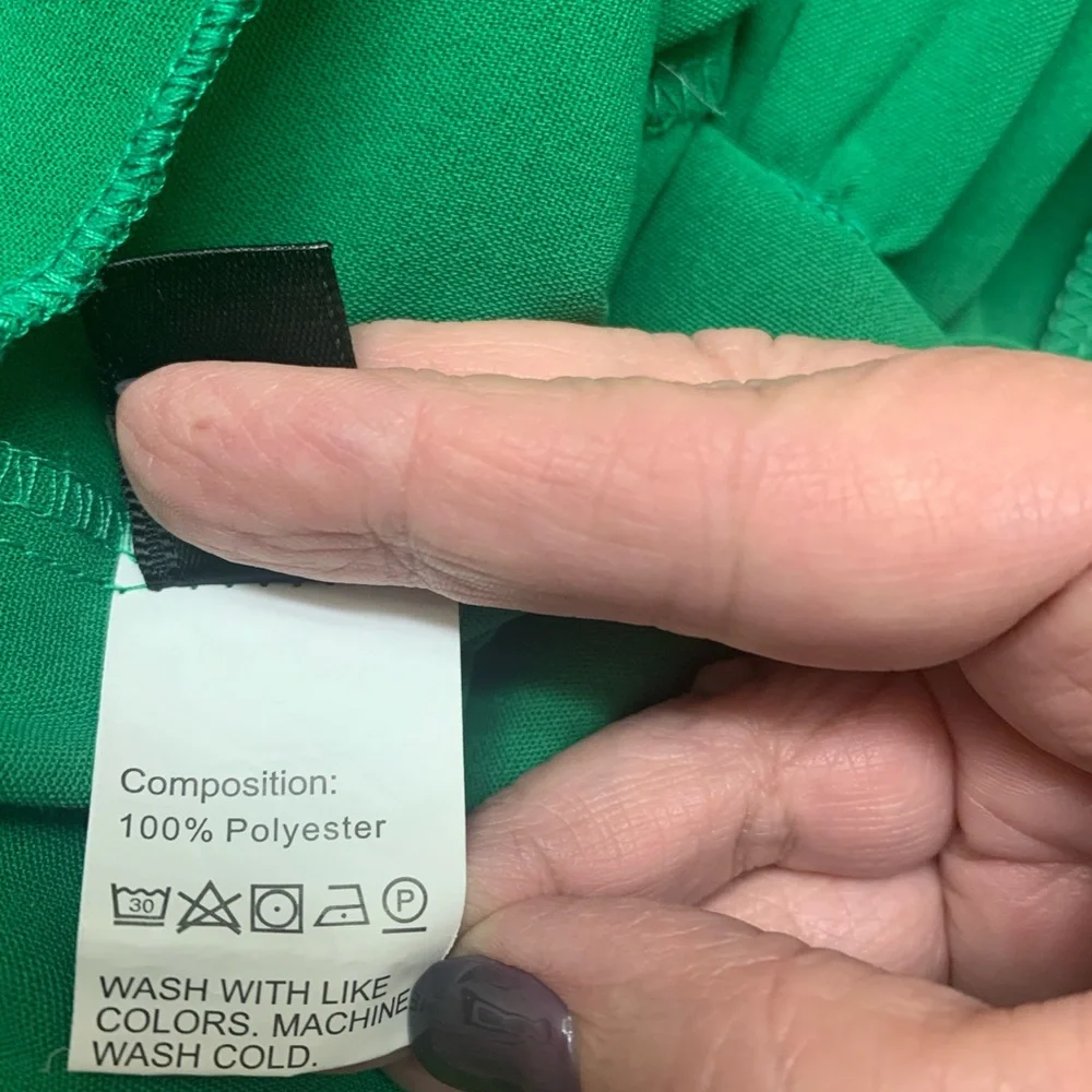SHEIN Vibrant Green Criss Cross Dress - Picture 10 of 10